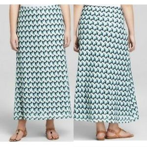 Karen Kane Baja Crochet Long Maxi Skirt